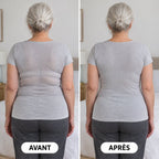 Avant / après : le dos sous un t-shirt